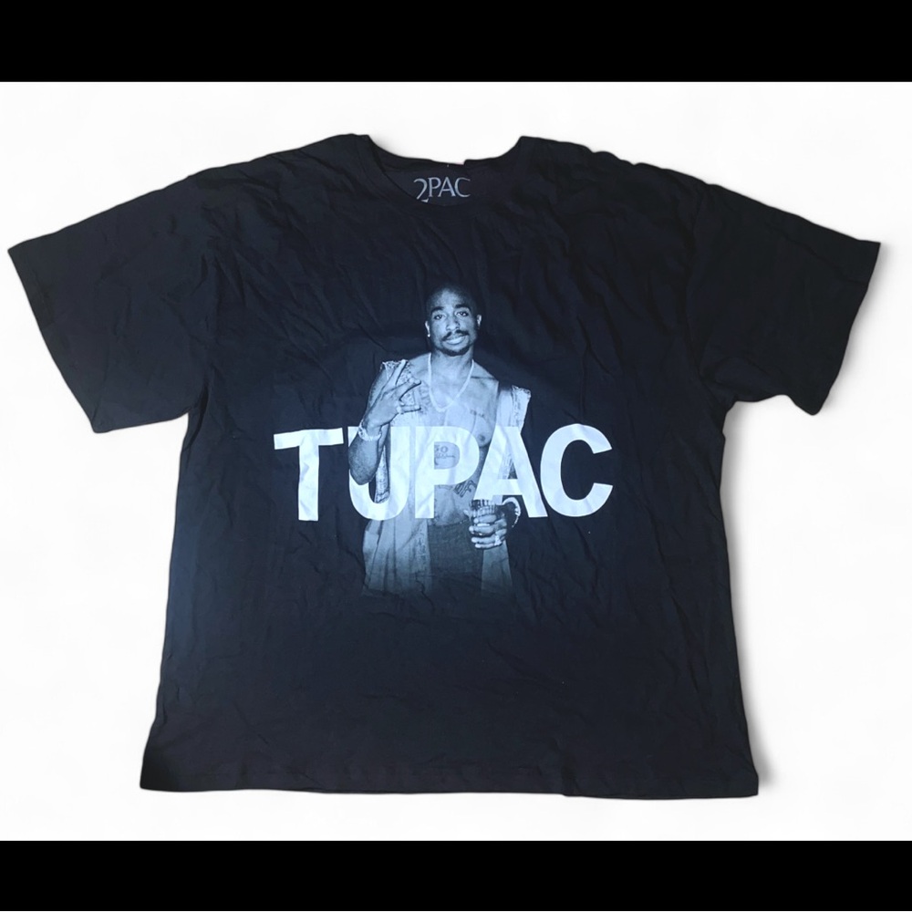Tupac Black Graphic Tee SZ XL